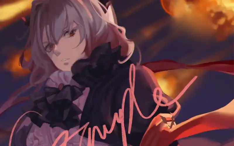 【明日方舟】【塔露拉】【绘画过程】不死的黑蛇