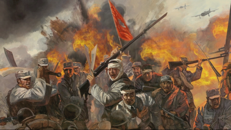 抗日烽火燃太行竟扶危局定神州美术经典中的党史邀您走近油画百团大战