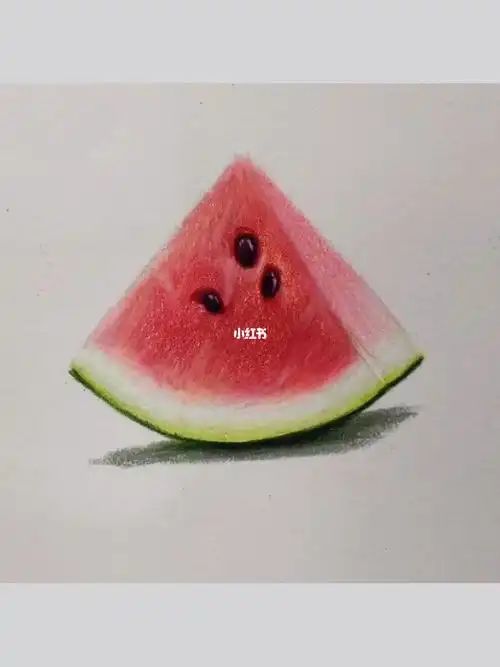 彩铅西瓜的详细视频教程