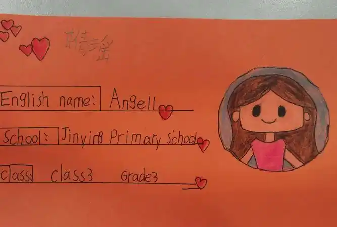 小学三年级英语制作自己名片 ,小学生三年级自制名片用英语图1