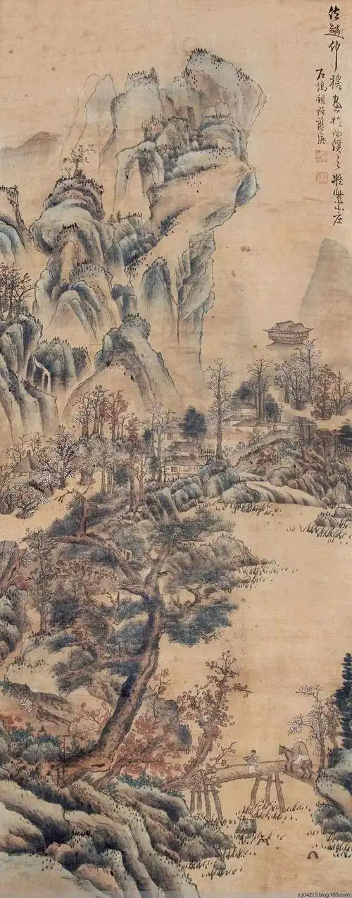 蓝瑛精品山水画