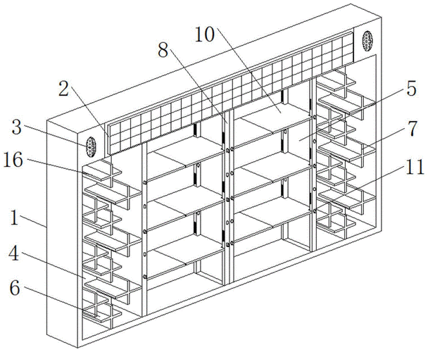 背景技术:展示柜是用于展示物品的货柜展示柜外观精美,结构牢固,拆装