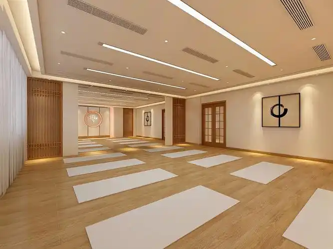 新健身瑜伽馆健身馆健身会所空间设计│by_今蝉设计