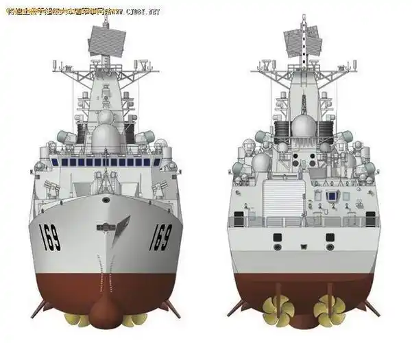 工业设计 三视图(战舰)