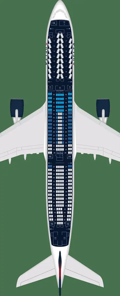 (three class) 机型 - 航班座位图空客a330座位图网友坐遍南航的a330