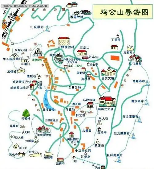 鸡公山旅游地图