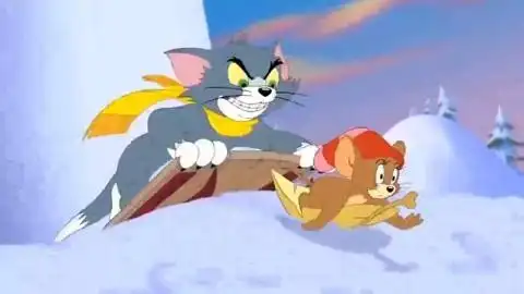 猫和老鼠之雪地里的追逐赛