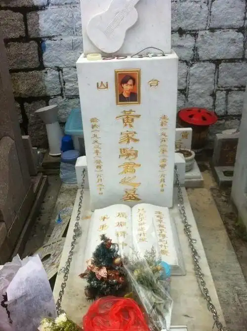 黄家驹墓地图片-为什么两张照片前,黄家驹墓地后有