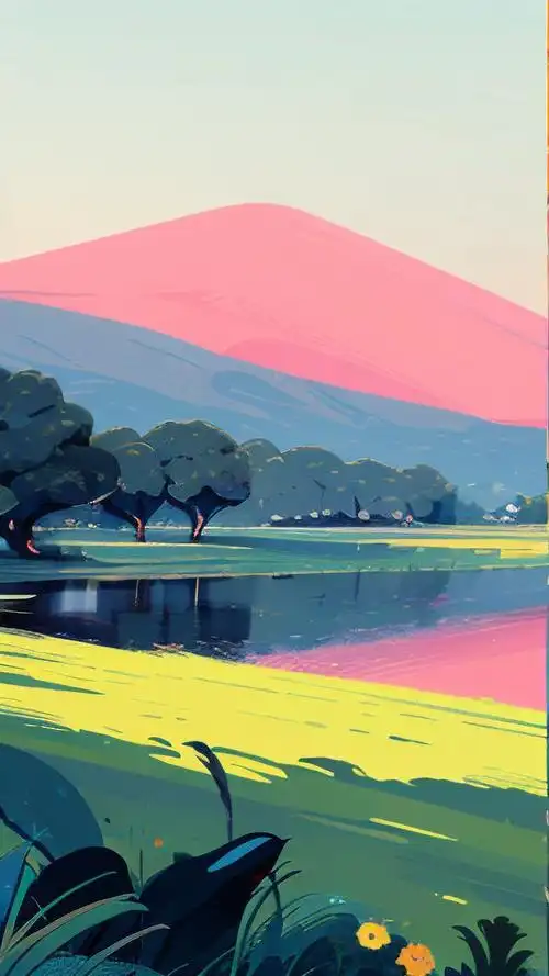 小清新手机壁纸🌿,绿意盎然的草丛简约风💖