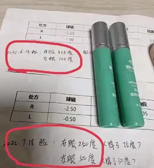 用甄视康一个月三天降低50和75度