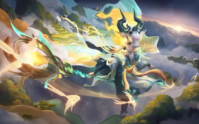 王者荣耀七周年限定皮肤,鬼谷子-五谷丰年局内技能展示