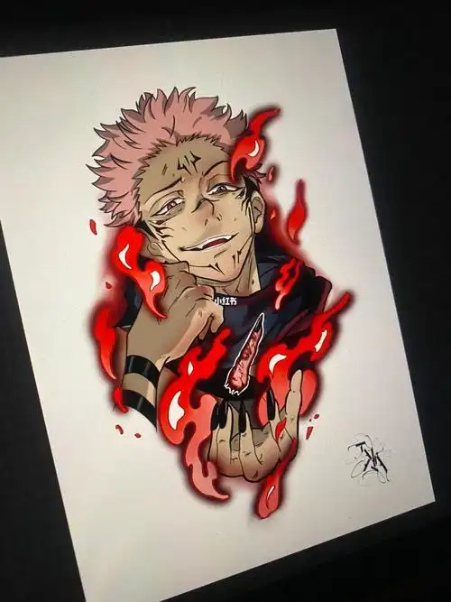 我是新来的小红薯#纹身师#沈阳纹身#tattoo#动漫纹身#咒术回战#两面