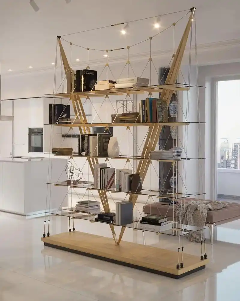 绝美窗景就要配几十万的cassina书架