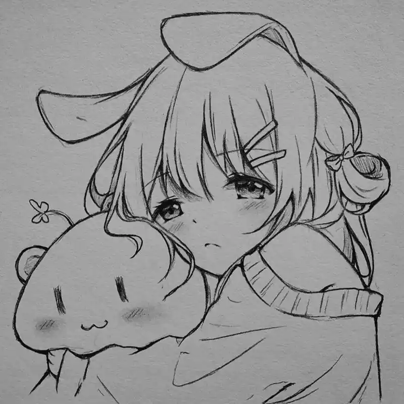 动漫女孩怎么画  - 小张(绘) - 抖音