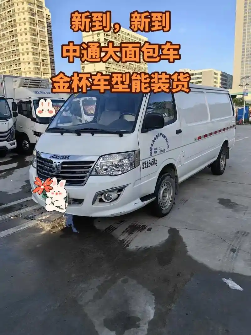 中通大面包车,金杯车型能装货,6个多 - 抖音