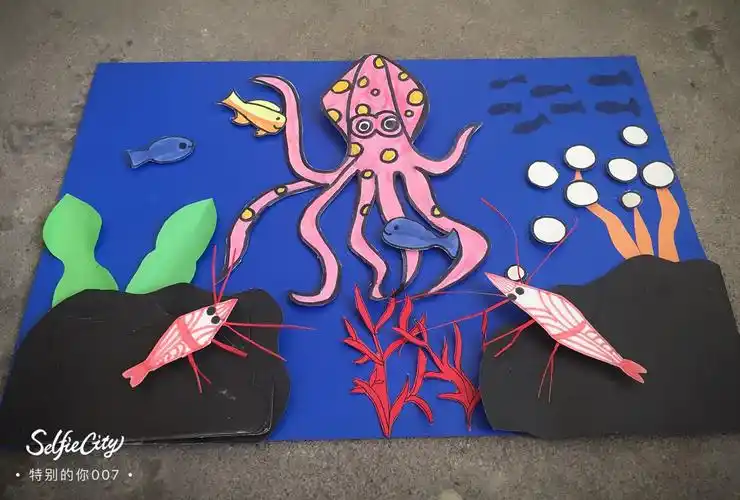 龙岩技师学院幼教班手工作品-----纸浮雕