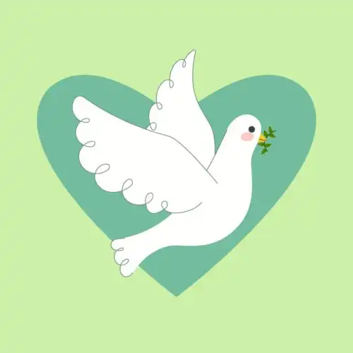 简单的和平鸽矢量素材aieps