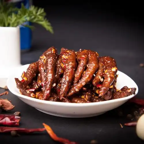 一折麻辣小吃 变态辣 鸡爪_麻辣鸡爪酱香鸡爪湖南私房菜火辣鸡爪超辣