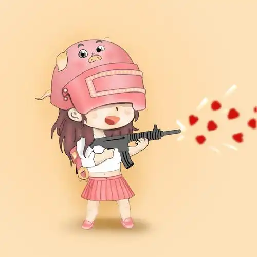 吃鸡情侣头像(ps手绘)|插画|游戏原画|施大壮 - 原创作品 - 站酷