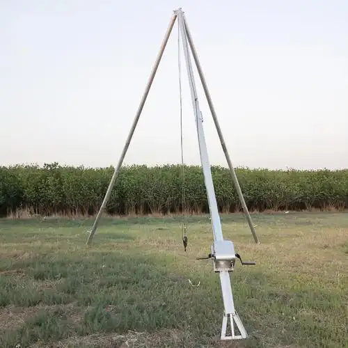 通信杆铝合金立杆机电力三角立杆神器人字抱杆水泥立电杆工具扒杆配件