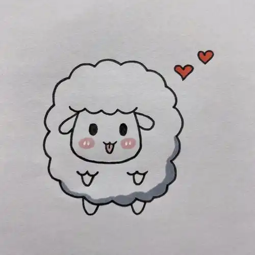 小绵羊简笔画教程