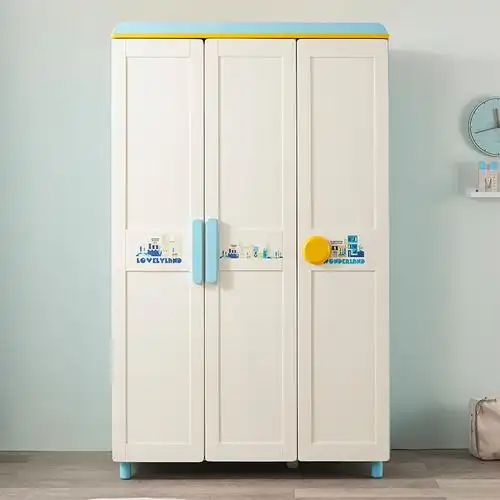 七叶木2门3门衣柜儿童衣柜简约现代男孩卧室家具男生储物衣橱柜子彩涂