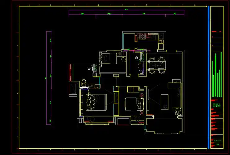 第五天作业绘制平面尺寸图