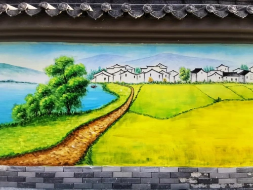 厚街新围社区打造150余米"中国风"文化长廊