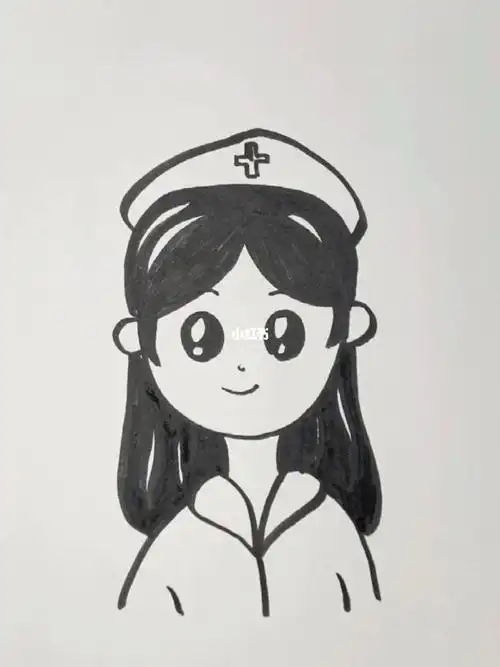 护士小姐姐 #手抄报素材 #手帐素材 #简笔画 #护士简笔画
