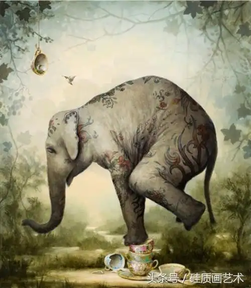 美国画家画的这组动物绘画作品充满寓意令人深思