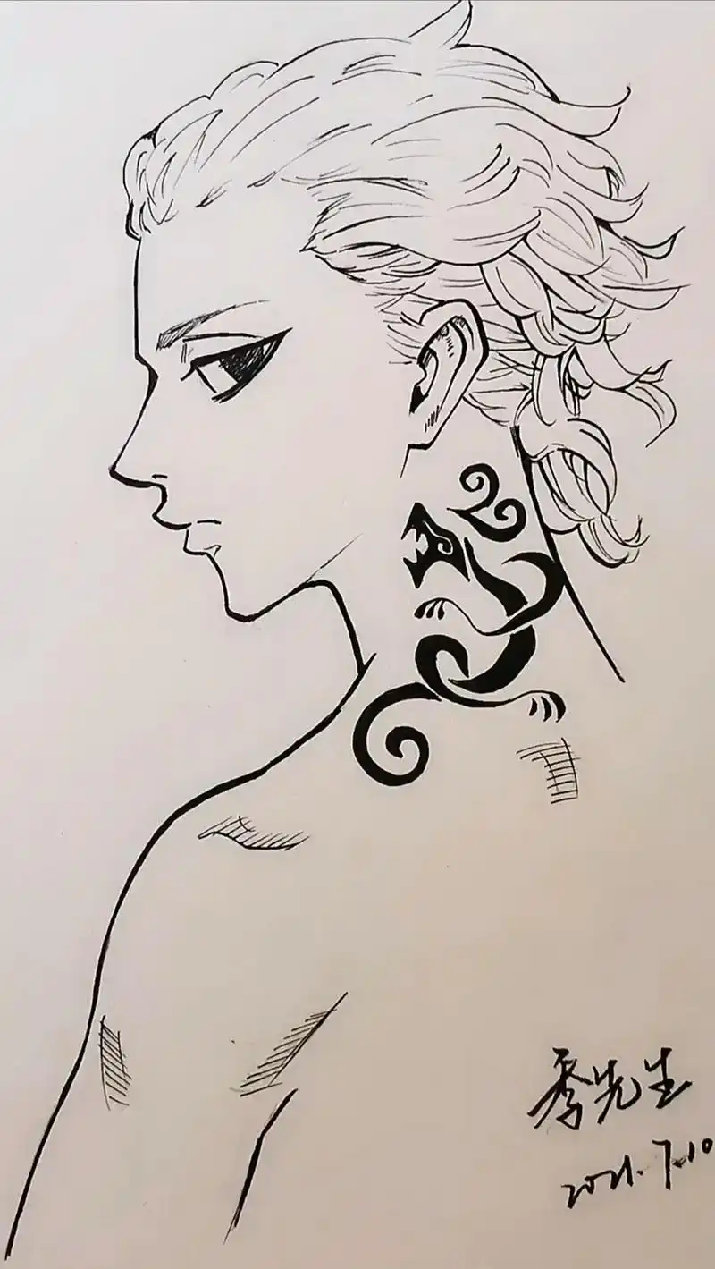 一些临摹和直播时的随手涂鸦.#临摹 #手绘 #东京复仇者  - 抖音