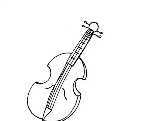 qq红包大提琴怎么画简笔画教程简笔画大全