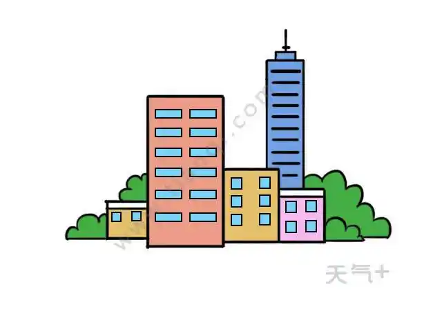 高楼大厦简笔画 高楼大厦简笔画涂色
