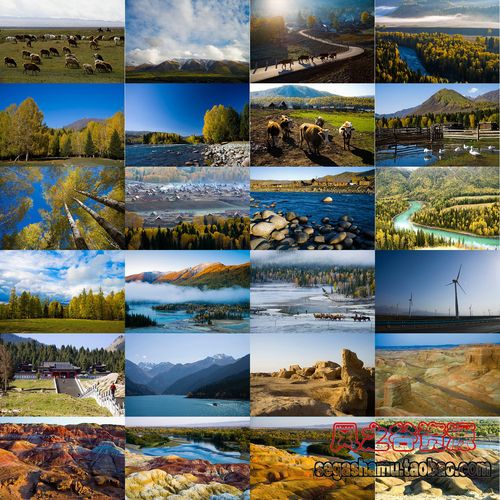 ps素材摄影图库新疆乌鲁木齐吐鲁番阿勒泰五彩城风光风景高清图片