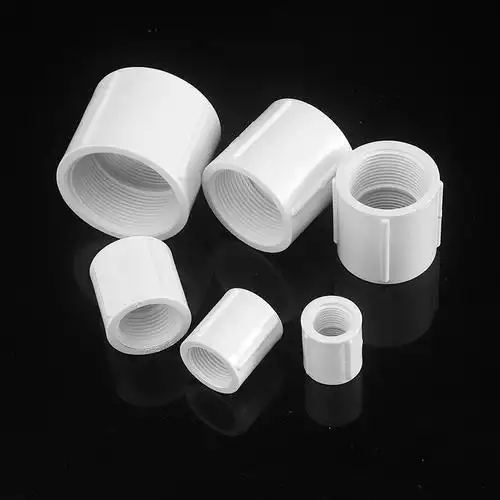 pvc英标给水管件直接英标螺纹给水管配件 白色圆柱内螺纹塑料管件