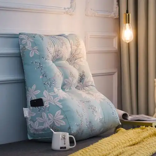 靠背垫床头靠垫护颈床上靠枕沙发大靠背椅办公室腰靠背可拆洗夏日香气