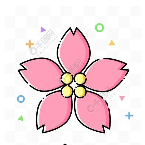 樱花mbe图标扁平卡通矢量
