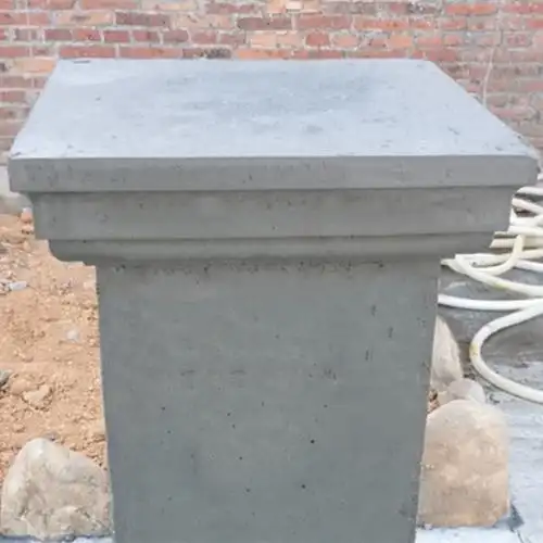 罗马柱栏杆成品围墙中式方形顶帽口装饰线条模具头脚立柱柱帽模型