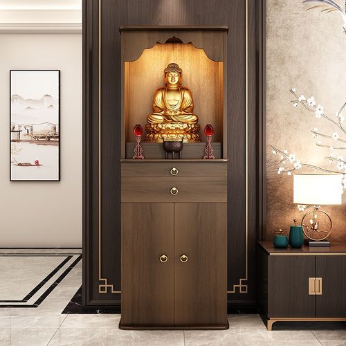 佛龛阶梯仙堂柜菩萨柜子香案佛堪财神爷佛坎供桌佛台家用现代风格