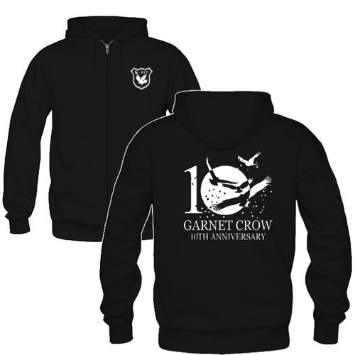 garnet crow 中村由利 秋冬厚款抓绒拉链男卫衣 长袖加绒开衫帽衫