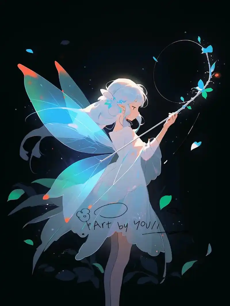 森系女孩壁纸.#梦幻星空 #动漫少女 #这个画面我幻想了无数 - 抖音