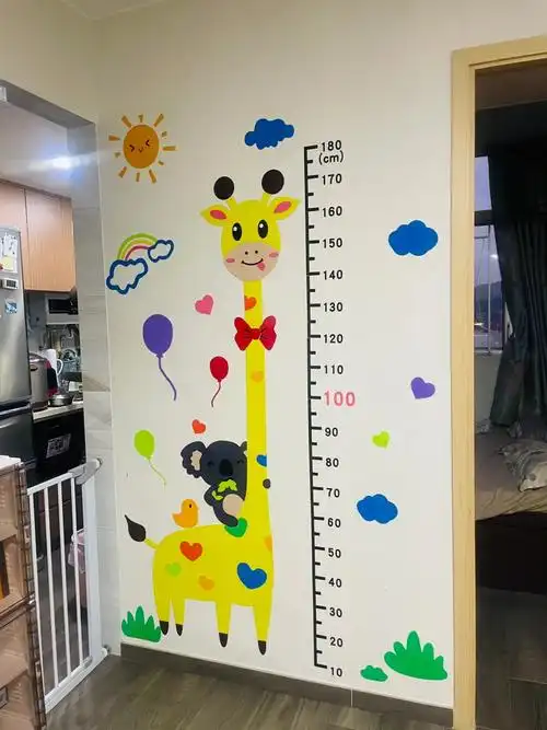 以一己之力完成一墙身高贴