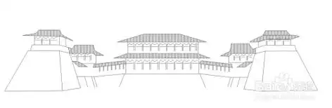 洛阳应天门的简笔画