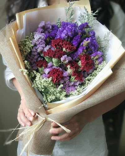 母亲节礼物花束康乃馨干花 送妈妈 送婆婆生日惊喜 教师节送老师