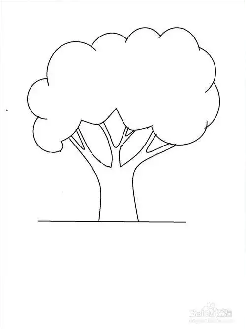 春天的树怎么画简单又好看