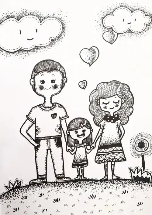 画画打卡第19天我的爸爸妈妈