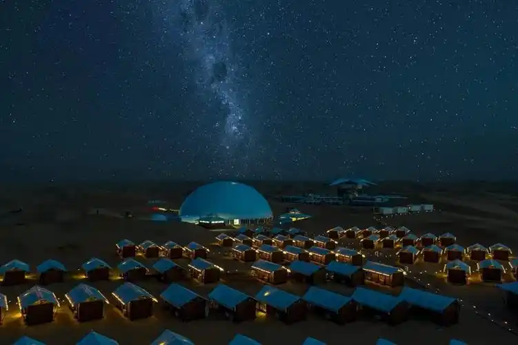 宁夏中卫沙坡头沙漠星星酒店2天1晚豪华网红沙漠之旅含景区双人门票