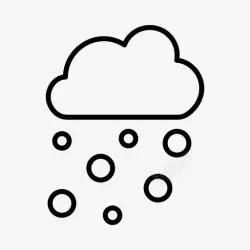 冬天霜冻冬天霜冻天气预报图标高清图片