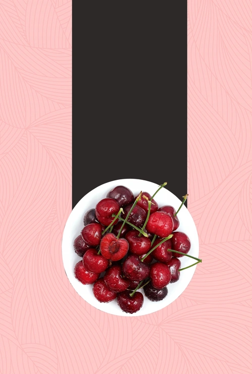 美味车厘子简约纹理背景