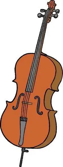 大提琴最简单的简笔画
